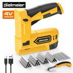 Cordless 2-in-1 Brad Nailer & Stapler Gun 20V – No Compressor Needed, Battery & Charger Included, Safety Guard, 1600/2000 Nails & Staples for Carpentry, Upholstery & DIY