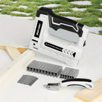 Cordless 2-in-1 Brad Nailer & Stapler Gun 20V – No Compressor Needed, Battery & Charger Included, Safety Guard, 1600/2000 Nails & Staples for Carpentry, Upholstery & DIY