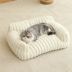 Cat Sofa Bed - Soft Comfortable Breathable Cat House for Large Medium Small Cats, Cute Plush Sleeping Basket Suitable for All Seasons, Indoor Cat Lounger & Cozy Rest Nest