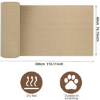 Self-Adhesive Cat Scratching Mat Roll – 15.75x118in Polyester Scratch Guard Tape for Furniture, Sofa, Door & Wall, Durable Cat Scratch Deterrent Sticker, Protects Upholstery, 3 Colors