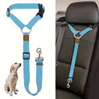 Dog Car Safety Harness Vest - Adjustable Padded Belly Band with Solid Metal Buckle, Ergonomic Support & Auto Seatbelt Clip for Pet Travel, Comfortable Dog Vehicle Restraint for Small Medium & Large Dogs