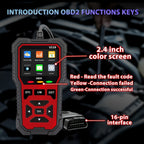 Advanced OBD2 Scanner Automotive Diagnostic Tool Faster Processing Chip Read Clear Engine Codes Live Data Freeze Frame Supports 10 Languages All OBD2 Cars 1996+