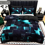 Red & Blue Plaid Duvet Cover Set – 3-Piece Digital Print Bedding, All-Season Quilt Cover with Pillowcases, Twin Full Queen King, Machine Washable, No Filling Included