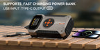 5000A Car Jump Starter with 150PSI Air Compressor – 12000mAh Portable Battery Booster Pack, Digital Tire Inflator, USB-C & USB-A, LED Emergency Light for 12V Gas & Diesel Engines