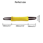 Dog Tug of War Rope Toy with 2 Soft Handles – Durable Bite Pillow for Small & Medium Dogs, Tough Interactive Pull Toy for Training, Agility, K9 & Bonding Play