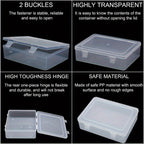 30-Piece Mini Bead Storage Set – Transparent Plastic Hinged Lid Containers for DIY Crafts, Jewelry Making, Beads, Findings & Handicraft Supplies | Christmas & Halloween Gift | Velora