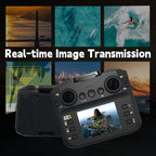 TD12LCD Drone with LCD Screen Remote Control Brushless Motor Dual Camera WiFi FPV Foldable Quadcopter for Adults Beginners 3D Flips Headless Mode One-Key Takeoff SD Card Support