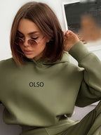 Casual Sweatshirt Set Women Letter Print 2 Piece Outfit Pullover Top Wide Leg Pants Loungewear S M L XL Multi Color US Warehouse