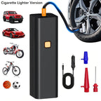 Portable Tire Inflator Air Compressor Pump for Car Tires, Bicycle, Motorcycle & Balls, Digital Pressure Gauge, Auto Shut-Off, USB & Cigarette Lighter Versions Available