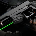 Compact Pistol Laser Sight Green Red Purple Type-C Rechargeable Ultra Compact Handgun Laser with 20mm Picatinny Rail Ambidextrous Switch for Most Pistols and Rifles