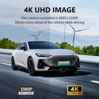 3 Channel Dash Cam 4K Front + 4K Interior + 1080P Rear with Free 32GB Card, Night Vision, G-Sensor, Wide Angle, Real-Time Recording & Parking Monitor – Velora