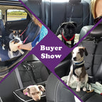 Dog Car Safety Harness Vest - Adjustable Padded Belly Band with Solid Metal Buckle, Ergonomic Support & Auto Seatbelt Clip for Pet Travel, Comfortable Dog Vehicle Restraint for Small Medium & Large Dogs