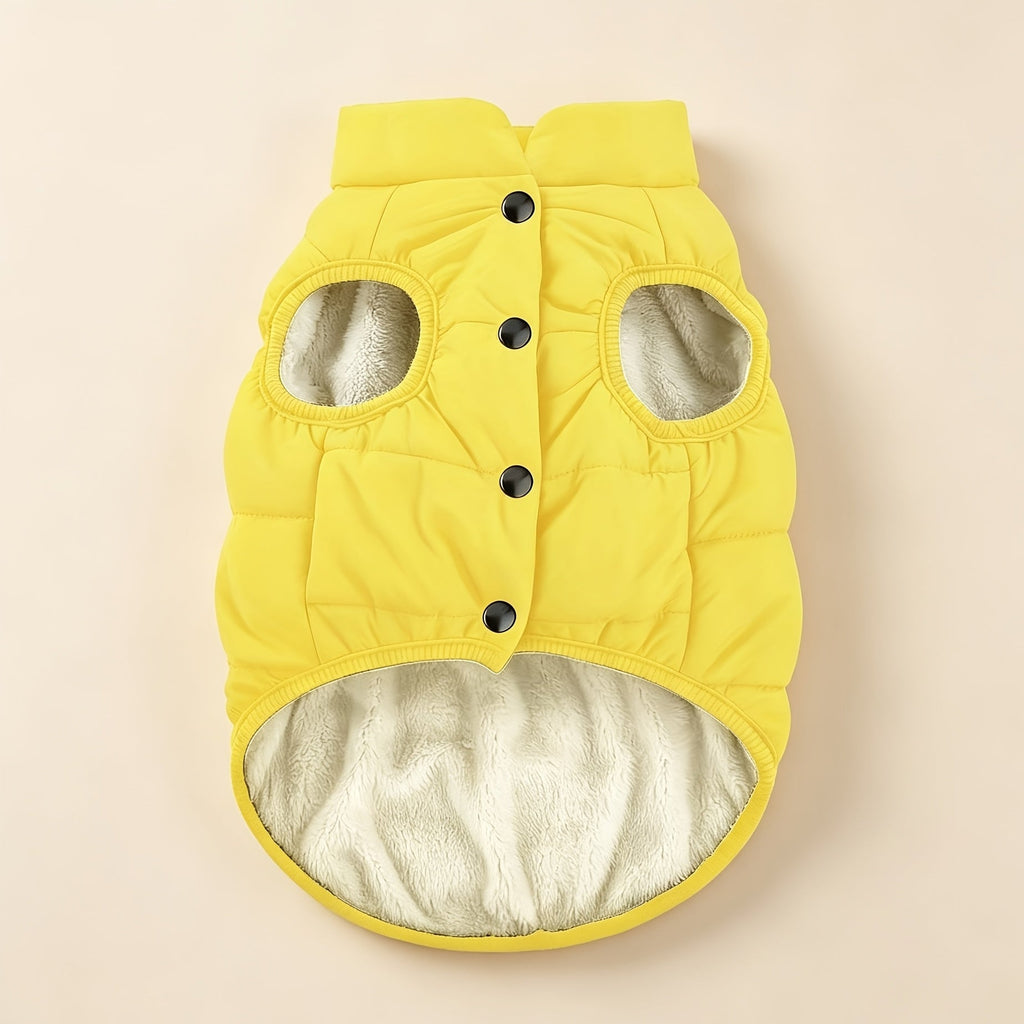Large Dog Winter Vest Thickened Warm Outerwear Jacket for Cold Weather Fall Winter Dog Coat Windproof Padded Vest for Large Breed Dogs Outdoor Walking