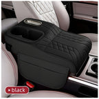 Car Center Console Tray Organizer with Raised Design Tissue Box Cup Holder Non-Slip Storage Mat Black Orange Red Brown Beige