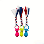 Pet Dental Teething Pacifier Toys 9 Pack - TPR Chew Toys for Cats & Dogs, Boredom Buster Dental Cleaning Chewing Toy Set for Puppies Kittens Small Medium Breeds