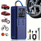 Portable Tire Inflator Air Compressor Pump for Car Tires, Bicycle, Motorcycle & Balls, Digital Pressure Gauge, Auto Shut-Off, USB & Cigarette Lighter Versions Available