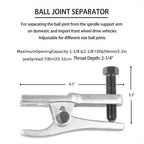 5-Piece Front End Service Kit - Pitman Arm Puller, Ball Joint Separator & Tie Rod Removal Tool Set, Heavy Duty Forged Steel, Universal Fit for Most Vehicles, Includes Carrying Case