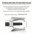 5-Piece Front End Service Kit - Pitman Arm Puller, Ball Joint Separator & Tie Rod Removal Tool Set, Heavy Duty Forged Steel, Universal Fit for Most Vehicles, Includes Carrying Case