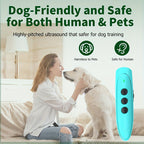 Ultrasonic Anti-Bark Device for Dogs – Sonic Bark Deterrent with Battery Included, Handheld Dog Bark Stopper for Indoor & Outdoor Training, Safe & Humane No-Shock Pet Bark Control, Range Up to 50 Ft