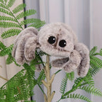 Cute Baby Spider Soft Plush Stuffed Toy Cartoon Movie Character Doll Super Soft Gray Kids Birthday Christmas Gift W-112