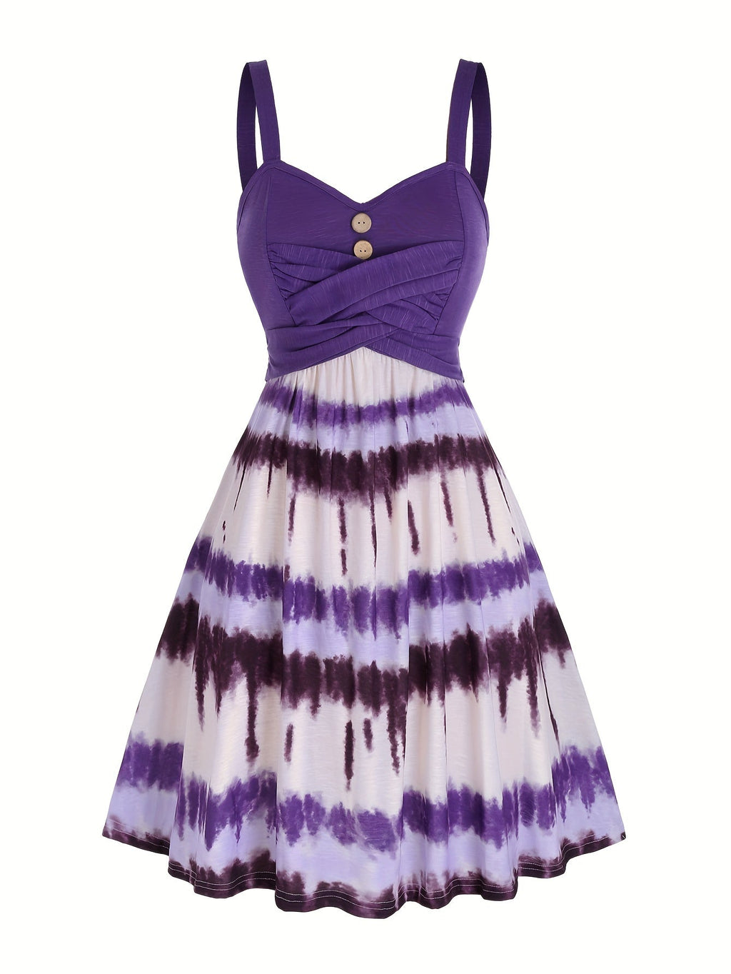 Tie Dye Print Dress Women Sleeveless Backless V-Neck Summer Casual Sundress Boho Colorful Mini Dress S-XXL Multiple Colors