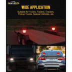 Wireless Magnetic Trailer Light Kit 26 LED Towing Tail Lights with 7-Pin Plug – Stop Turn Brake Backup Reverse IPX5 Waterproof 100FT Range for Trucks & Trailers 12-24V