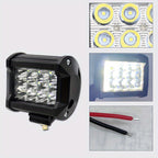 LED Work Light Bar Kit for Off-Road Truck Jeep SUV UTV ATV Tractor – 22" & 10" Light Bar + 4" LED Pods, 2000-3000 Lumens, 12-24V, No Battery Required, Multiple Configurations