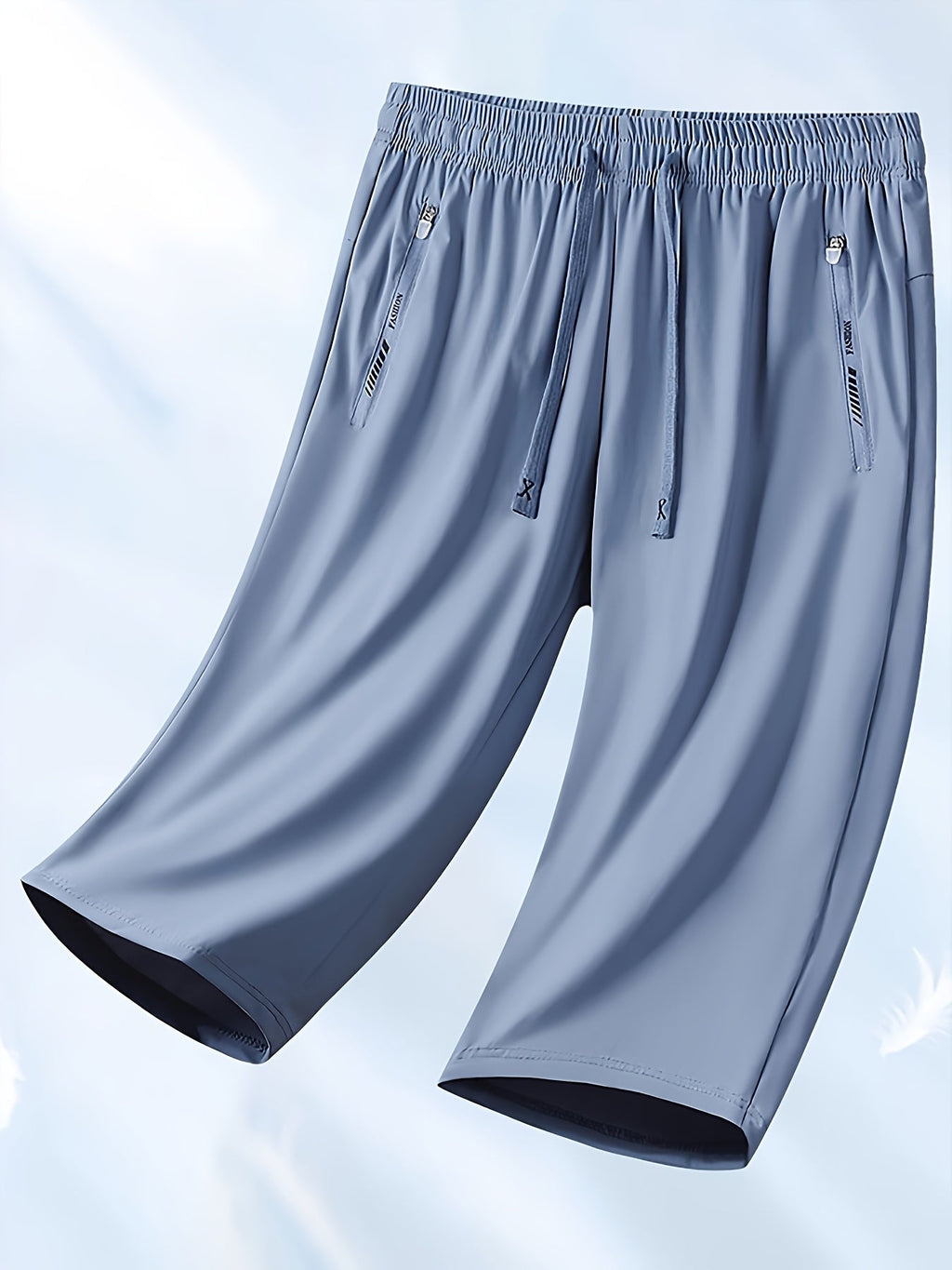 Women's Cooling Capri Pants Solid Color Mid Elasticity Smooth Fabric - Casual Lightweight Summer Cropped Pants for Daily Outings Leisure Travel Beach Vacation