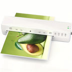 A4 Thermal Laminator Machine 9 Inch Wide - 4 in 1 Hot & Cold Laminating with 10 Pouches Included, Fast Warm-Up, Bubble-Free for Office, School, Home & Business Use