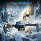 Foldable Drone with Camera for Adults Brushless Motor, 2.8-Inch LCD Screen Remote, 270° Obstacle Avoidance, Dual Camera, Altitude Hold, Headless Mode, 3D Flips, 32G SD Card – Beginner RC Quadcopter with 3 Speeds & One-Key Takeoff