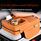 Car Center Console Tray Organizer with Raised Design Tissue Box Cup Holder Non-Slip Storage Mat Black Orange Red Brown Beige