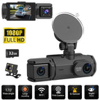 Dash Cam S2N 1080P HD Front and Rear Dual Camera with ADAS Night Vision G-Sensor Loop Recording 24Hr Parking Mode, 170° Wide Angle 2" IPS Screen Car DVR SD Card Not Included