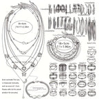 57-Piece Boho Jewelry Set for Women - Bracelets Rings Anklets Earrings Necklaces Gold Silver Elegant Layering Accessories for Daily Wear Vacation Beach Festival & Gift
