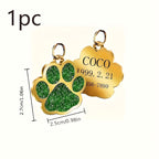 Custom Engraved Pet ID Tag for Dogs & Cats – Personalized Alloy Name & Phone Number Tag to Prevent Loss, Durable Anti-Lost ID Collar Tag for Cats and Dogs