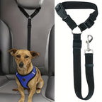 Dog Car Safety Harness Vest - Adjustable Padded Belly Band with Solid Metal Buckle, Ergonomic Support & Auto Seatbelt Clip for Pet Travel, Comfortable Dog Vehicle Restraint for Small Medium & Large Dogs