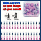 Mushroom Tire Repair Plugs 100-Pack Large & Small – Durable Rubber Tire Plug Kit for Cars, Motorcycles, Bicycles & Skateboards, Easy DIY Flat Tire Fix