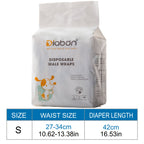 Disposable Dog Diapers Ultra-Absorbent Leak-Proof Pet Diapers for Male Dogs Puppies Senior Dogs – Super Absorbent Comfort Wraps for Incontinence Surgery Recovery and Outdoor Travel 10 Count Pack