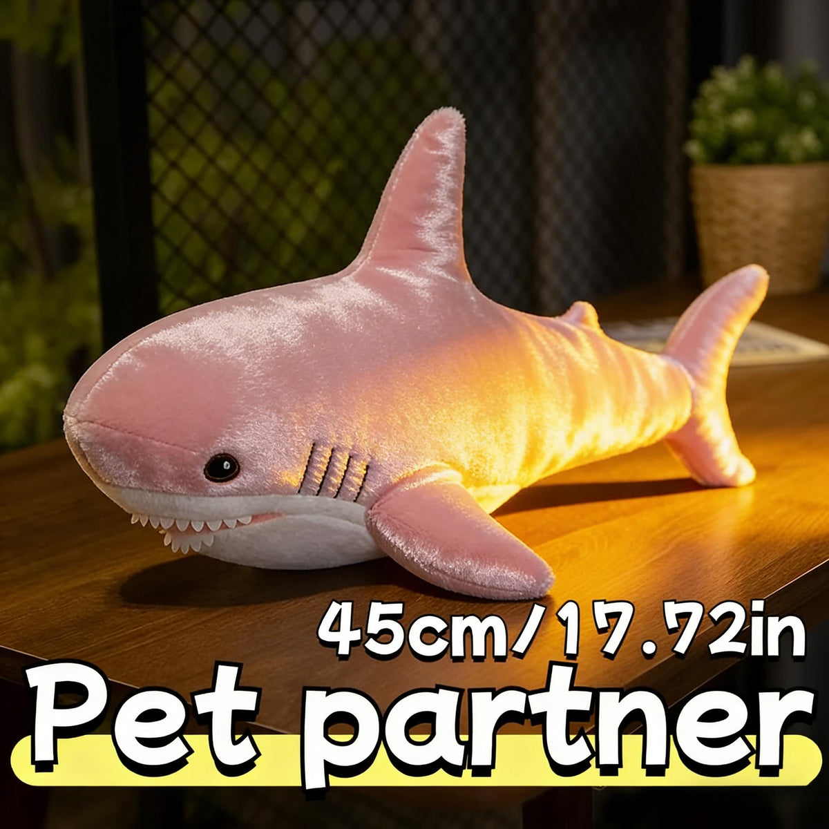 Shark Plush Pet Toy – Tie-Dye Colorful Stuffed Shark Cuddle Toy for Cats and Dogs, Single-Piece Washable Soft Companion Toy in Multiple Colors, Fun Indoor Pet Toy & Unique Gift for Dog and Cat Owners