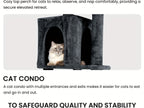 59" Multi-Level Cat Tower for Indoor Cats – Large Cat Tree with Plush Resting Area, Sisal Scratching Post & Hanging Ball Toy – Ideal for Bedroom, Living Room & Multi-Cat Households – Velora