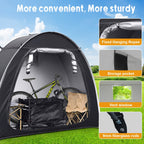 Portable Folding Bicycle Storage Tent Shed – Fits 2-3 Bikes, 210D Oxford PU4000 Waterproof & Dustproof, 83"x32"x65", 8-Min Setup, Ideal for Home, Garden & Outdoor Bike Storage