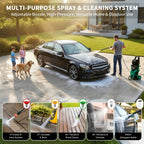 4500 PSI Electric Pressure Washer 3.2 GPM – with Foam Cannon, 4 Quick-Connect Nozzles, Inlet Hose & Filter for Car, Fence, Driveway & Home Cleaning