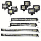 LED Work Light Bar Kit for Off-Road Truck Jeep SUV UTV ATV Tractor – 22" & 10" Light Bar + 4" LED Pods, 2000-3000 Lumens, 12-24V, No Battery Required, Multiple Configurations