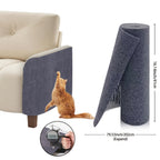 Cat Scratch Furniture Protectors Self-Adhesive - Trimmable Sofa & Wall Scratch Guards, Durable Cat Scratching Deterrent Pads for Couch, Chair, Door Frame