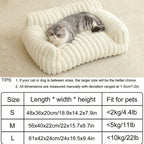 Cat Sofa Bed - Soft Comfortable Breathable Cat House for Large Medium Small Cats, Cute Plush Sleeping Basket Suitable for All Seasons, Indoor Cat Lounger & Cozy Rest Nest