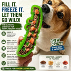 Crocodile Dog Food-Stashing Rubber Chew Toy – Interactive Slow Feeder & Enrichment Foraging Toy for All Breeds, Reusable Treat Dispensing Puzzle Toy, Chew-Resistant, Fun Green Design, Small & Large