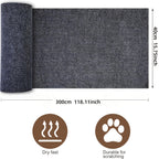 Self-Adhesive Cat Scratching Mat Roll – 15.75x118in Polyester Scratch Guard Tape for Furniture, Sofa, Door & Wall, Durable Cat Scratch Deterrent Sticker, Protects Upholstery, 3 Colors