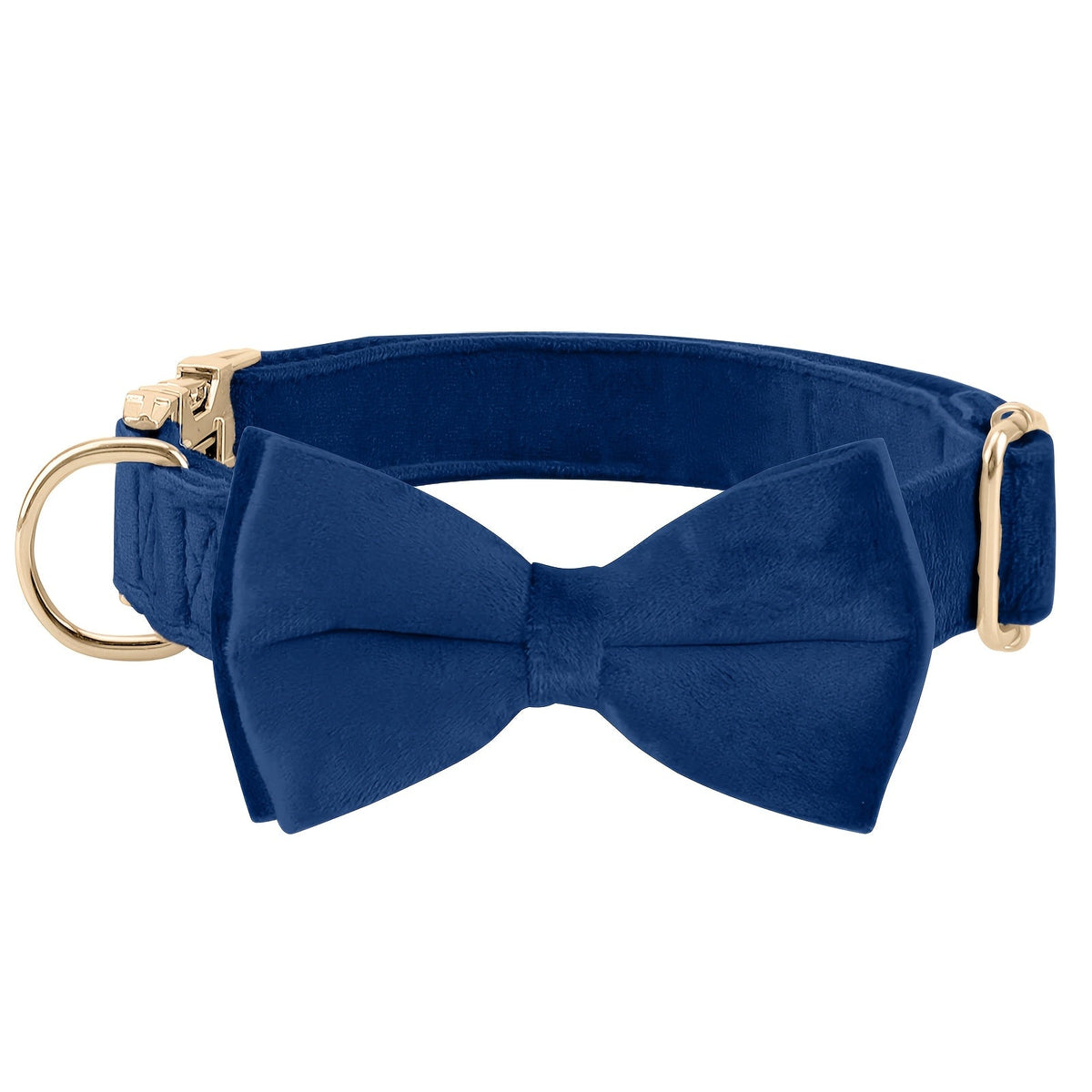 Dog Bowtie Collar Velvet Adjustable with Metal Buckle - Cute Puppy Bow Tie Collar S-XL for Small Medium Large Dogs, 12 Colors, Durable Elegant Dog Gift