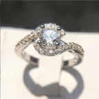 925 Sterling Silver Hollow Celestial Ring for Women – Natural Stone Inlay, Hypoallergenic Vintage Style, Perfect Gift for Valentine's Day, Birthdays & Daily Wear