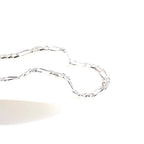 925 Sterling Silver Figaro Necklace 8mm Wide – Italian Chain Design, Minimalist Fashion Jewelry, Perfect Gift for Women & Men, 18 to 24 Inches Available