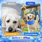 Cooling Dog Scarf for Summer - Super Absorbent PVA Instant Ice Cool Bandana, Breathable Adjustable Neck Wrap for Small Medium Large Dogs, Outdoor Heat Relief Pet Accessory (7-27 inch Neck Girth)